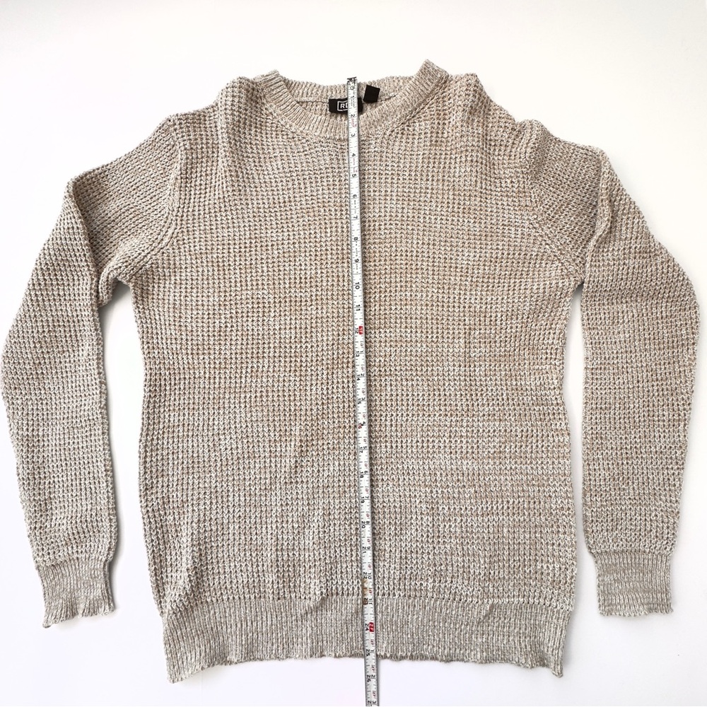 RDI Hedge Shaker Marled Crew Neck Sweater Beige Men’s Small - Picture 4 of 7